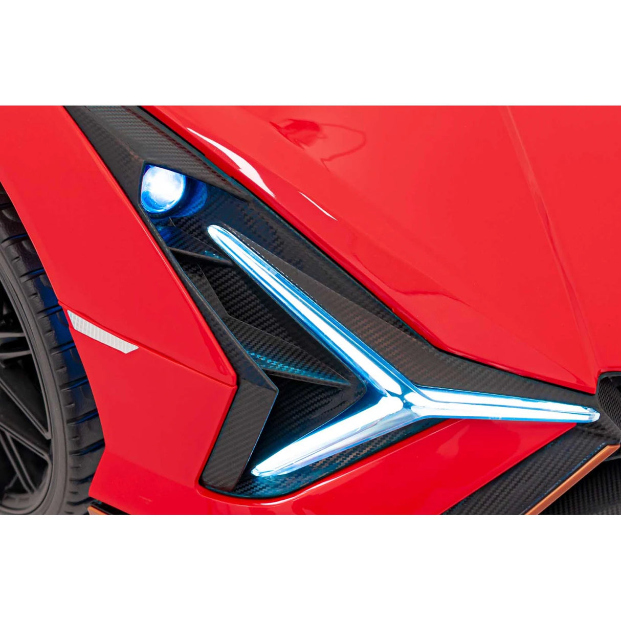 Red 24V Official LX Lamborghini Sian 2-Seater Ride On Car with Music, RC