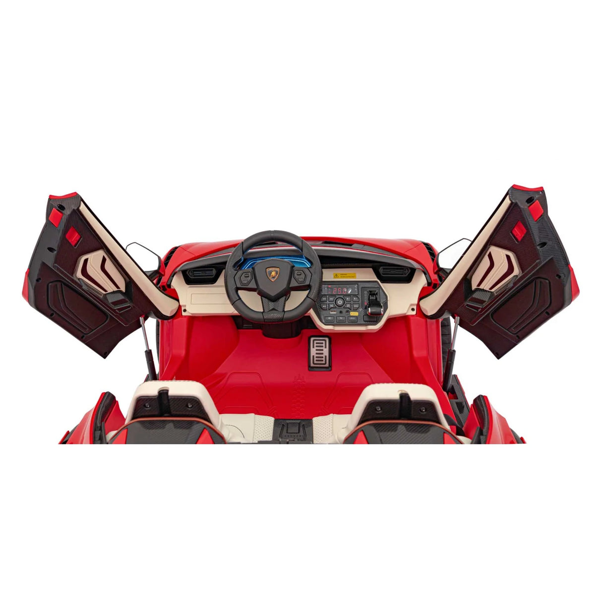 Red 24V Official LX Lamborghini Sian 2-Seat Ride On Car with RC