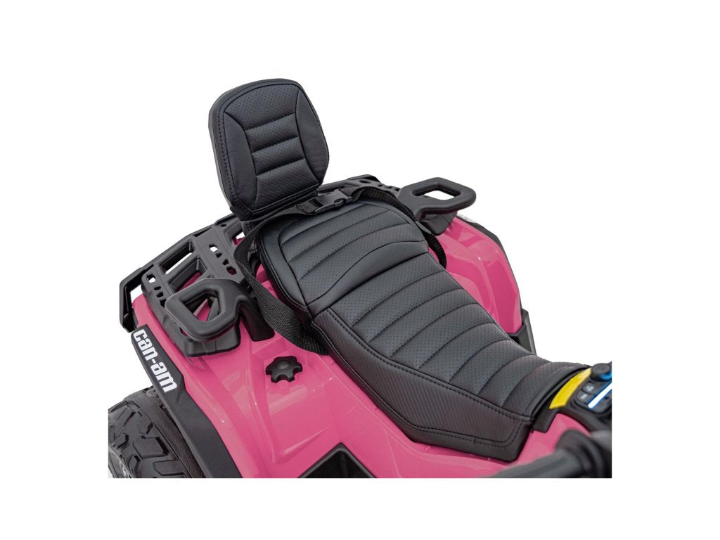 Pink 24V Premium Edition Can-Am Outlander 4WD Ride-On Quad ATV for 2 Kids