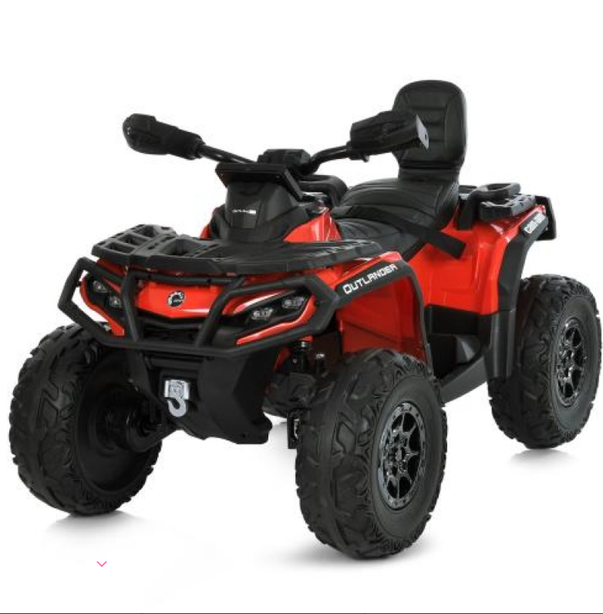 Red 24V Premium Edition Can-Am Outlander 4WD Ride-On Quad ATV for 2 Kids