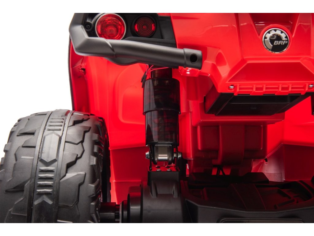 Red 24V Premium Edition Can-Am Outlander 4WD Ride-On Quad ATV for 2 Kids