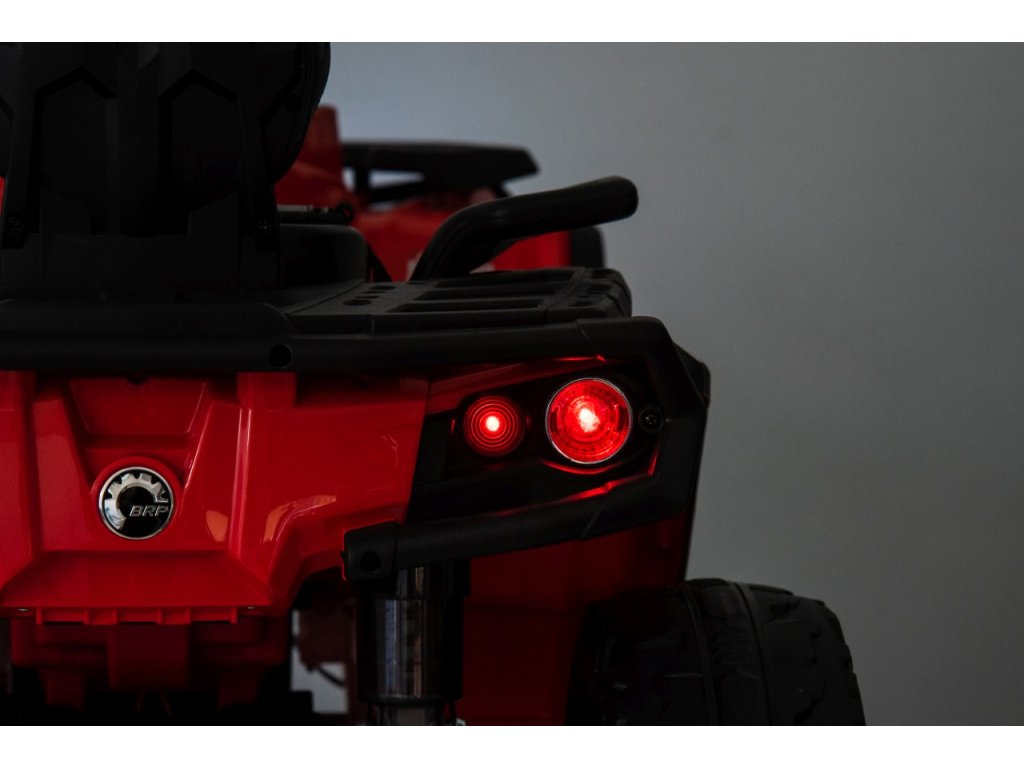 Red 24V Premium Edition Can-Am Outlander 4WD Ride-On Quad ATV for 2 Kids