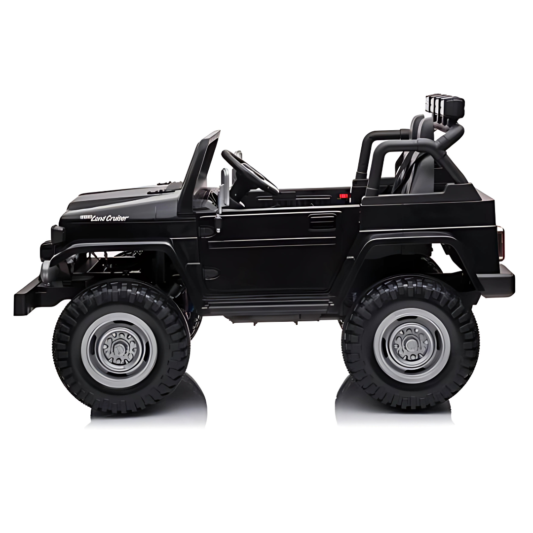 12V Kids Ride-On Toyota FJ40 2-Seater Truck with LED Lights, Music, Remote
