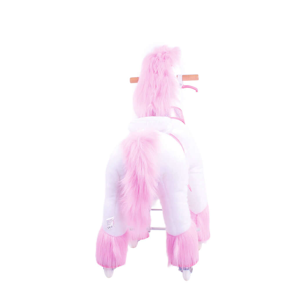 Toddlers Pink Indoor/Outdoor Ride-On Pony with Cushioned Seat, Anti-Slip Wheels (Ages 3–4)