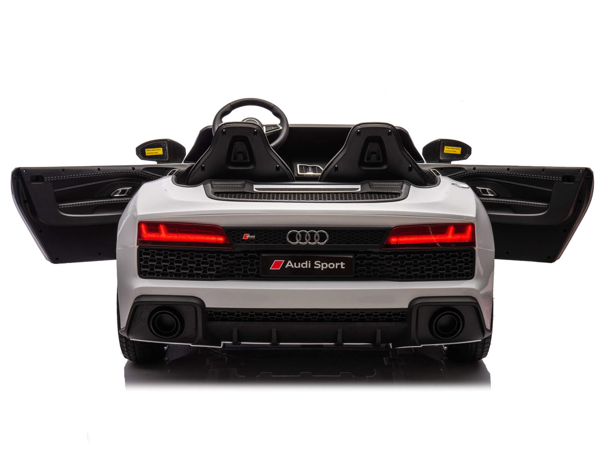 White 24V/200W Giant Limited Edition Audi R8 Spyder 2 Seater Ride on Car