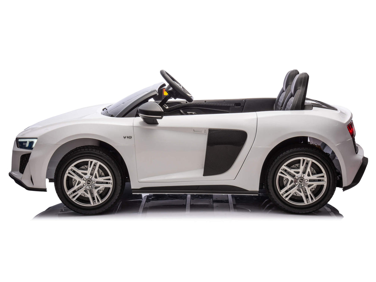 White 24V/200W Giant Limited Edition Audi R8 Spyder 2 Seater Ride on Car