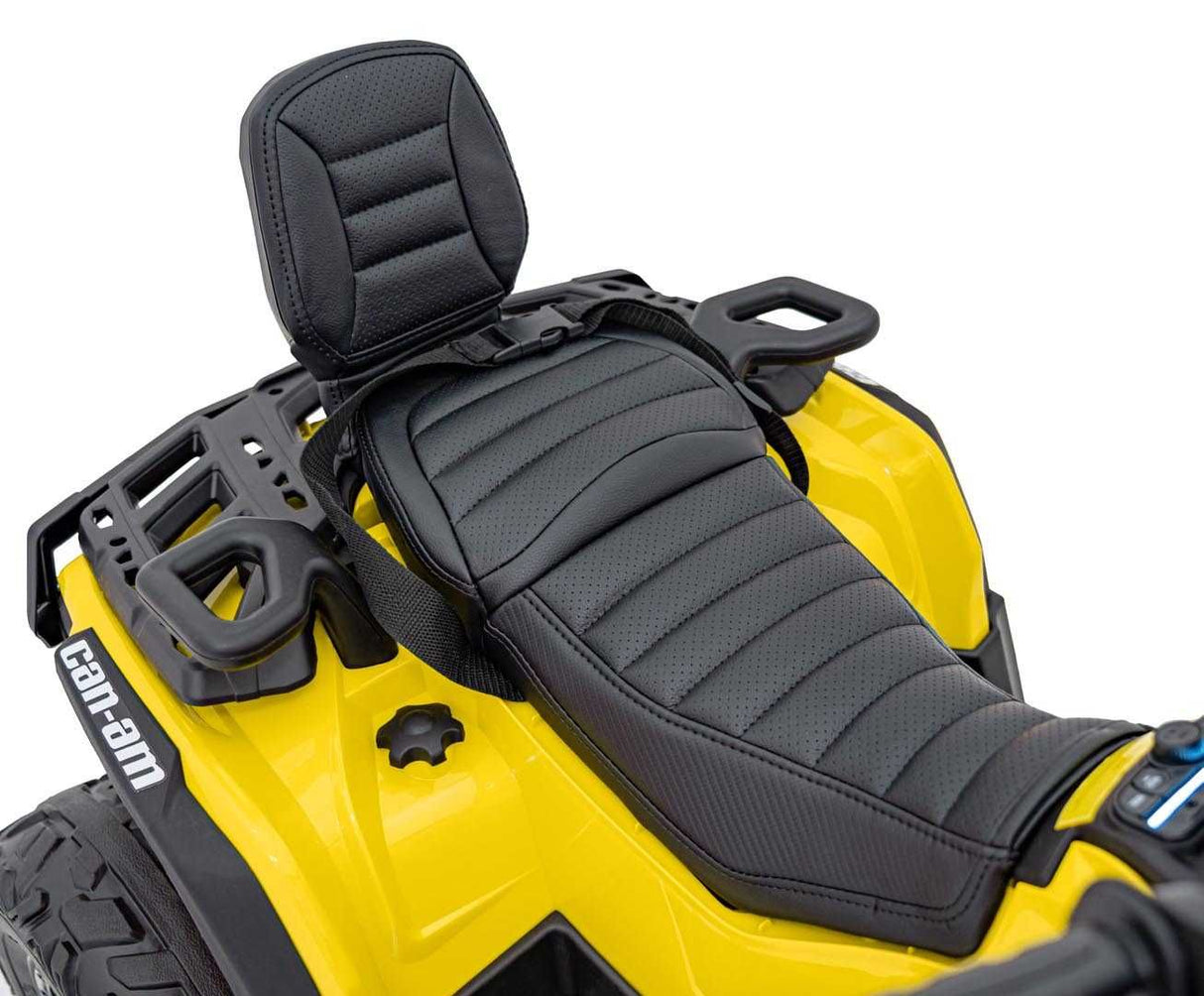 Yellow 24V Premium Edition Can-Am Outlander 4WD Ride-On Quad ATV for 2 Kids