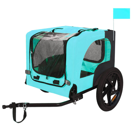 Pet Bike Trailer Dog Cart for Bicycle,Suitable for Small and Medium Pets, Easy Folding Cart Frame, Quick Release Wheel, Non-Slip Floor, Internal Leash