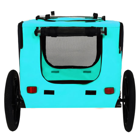Pet Bike Trailer Dog Cart for Bicycle,Suitable for Small and Medium Pets, Easy Folding Cart Frame, Quick Release Wheel, Non-Slip Floor, Internal Leash