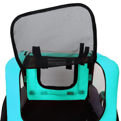 Pet Bike Trailer Dog Cart for Bicycle,Suitable for Small and Medium Pets, Easy Folding Cart Frame, Quick Release Wheel, Non-Slip Floor, Internal Leash