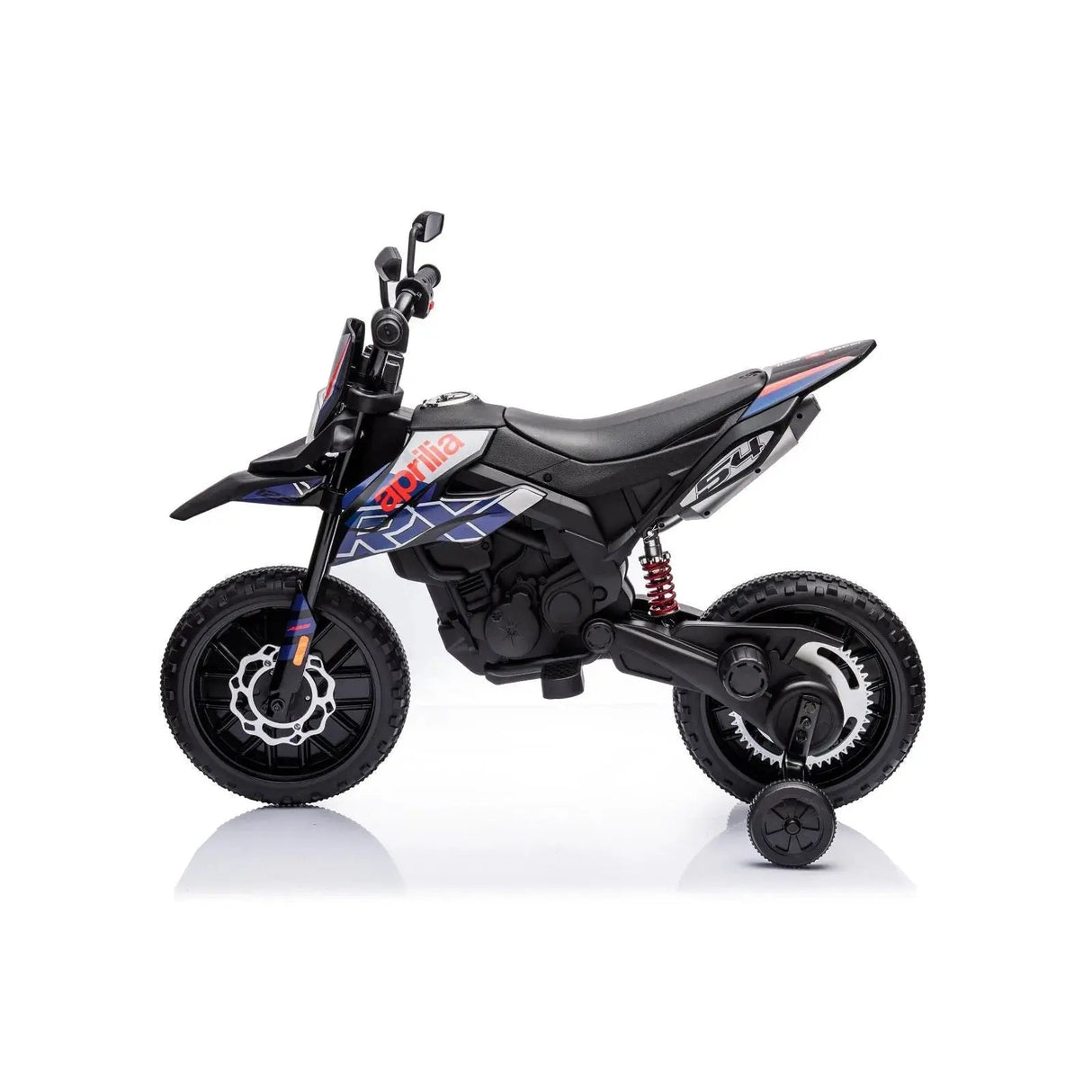 12V Kids Aprilia Ride-On Sport Edition Motorcycle with EVA Tires, LED Lights, Music