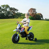 12V Kids Aprilia Ride-On Sport Edition Motorcycle with EVA Tires, LED Lights, Music