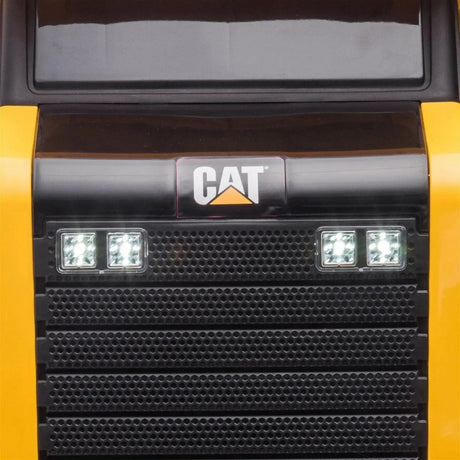12V CAT Electric Dump Truck 1-Seater Ride-On with LED Lights, Music