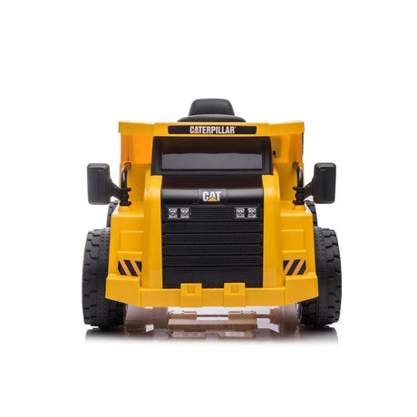 12V CAT Electric Dump Truck 1-Seater Ride-On with LED Lights, Music