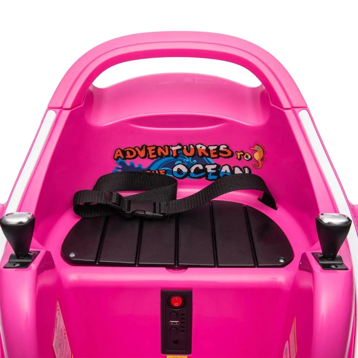 Pink 12V 360° Spin Electric Rechargeable Ride-On Bumper Car with LED Lights, Music, Remote Control