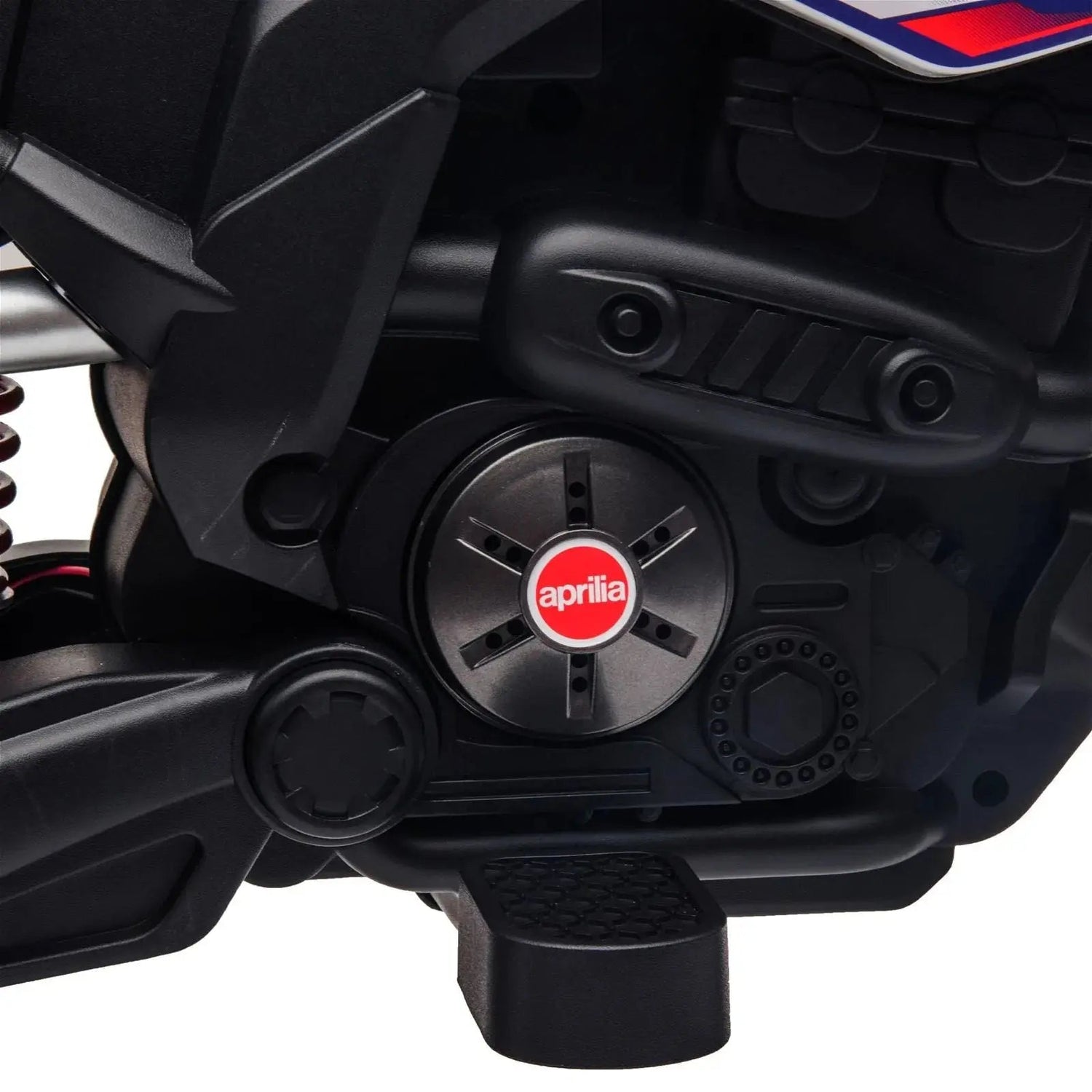 12V Kids Aprilia Ride-On Sport Edition Motorcycle with EVA Tires, LED Lights, Music