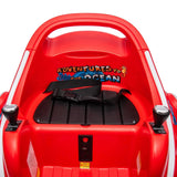 Red 12V 360° Spin Electric Rechargeable Ride-On Bumper Car with LED Lights, Music, Remote Control