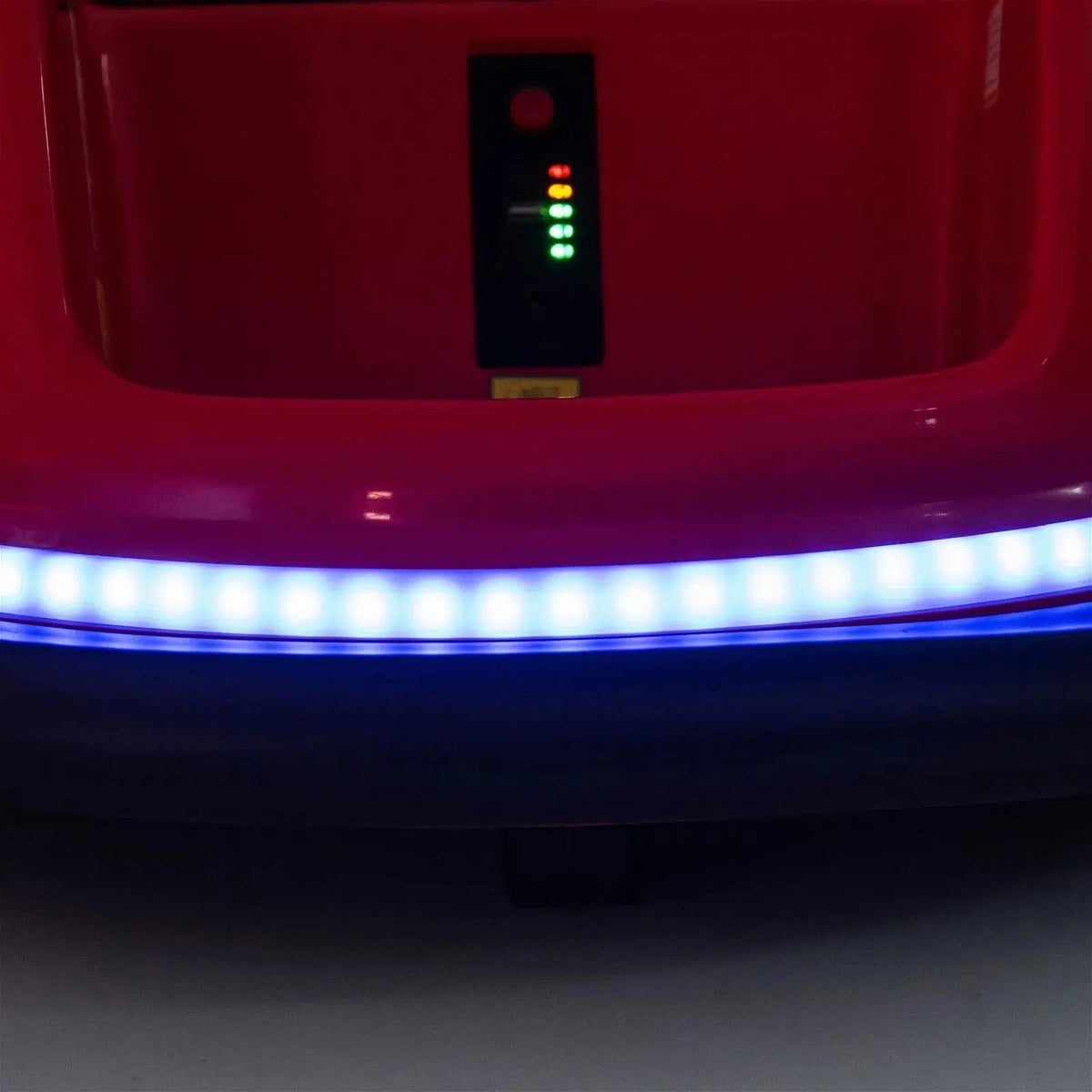 Red 12V 360° Spin Electric Rechargeable Ride-On Bumper Car with LED Lights, Music, Remote Control