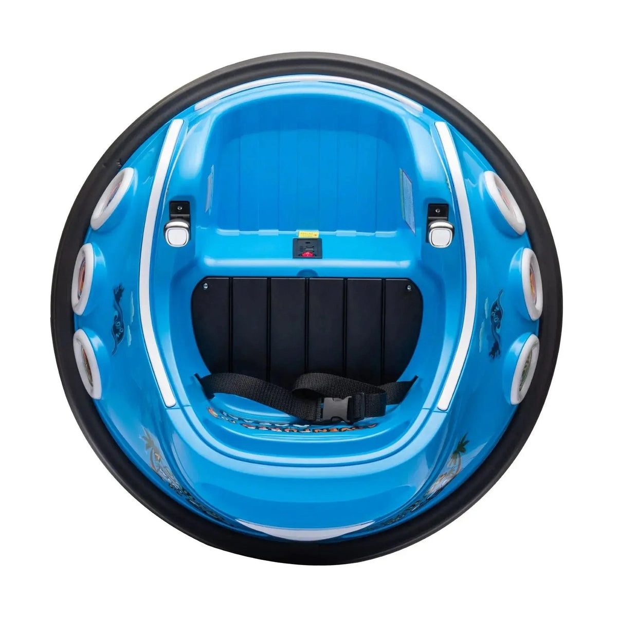 Blue 12V 360° Spin Electric Rechargeable Ride-On Bumper Car with LED Lights, Music, Remote Control