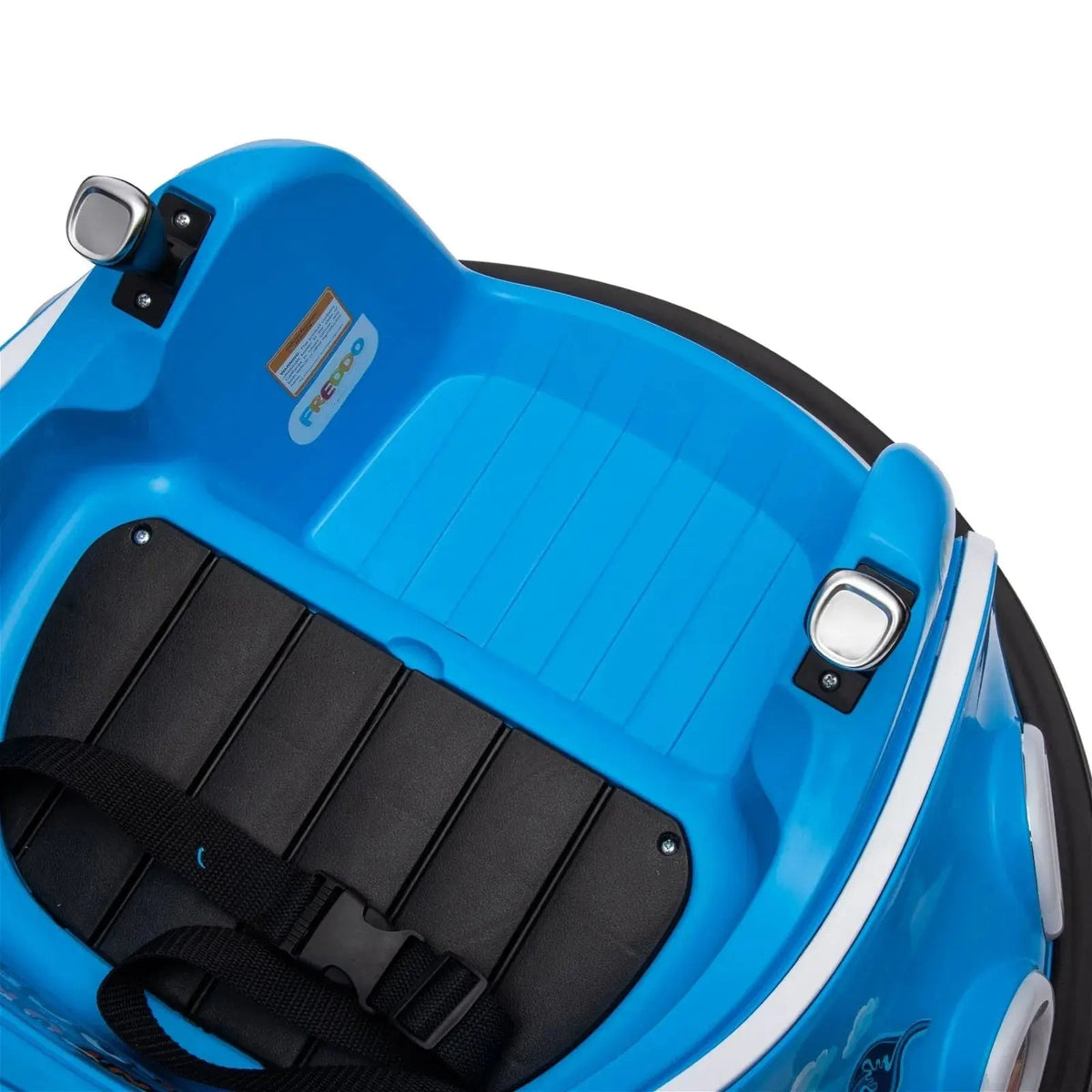Blue 12V 360° Spin Electric Rechargeable Ride-On Bumper Car with LED Lights, Music, Remote Control