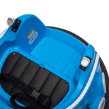 Blue 12V 360° Spin Electric Rechargeable Ride-On Bumper Car with LED Lights, Music, Remote Control