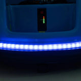 Blue 12V 360° Spin Electric Rechargeable Ride-On Bumper Car with LED Lights, Music, Remote Control