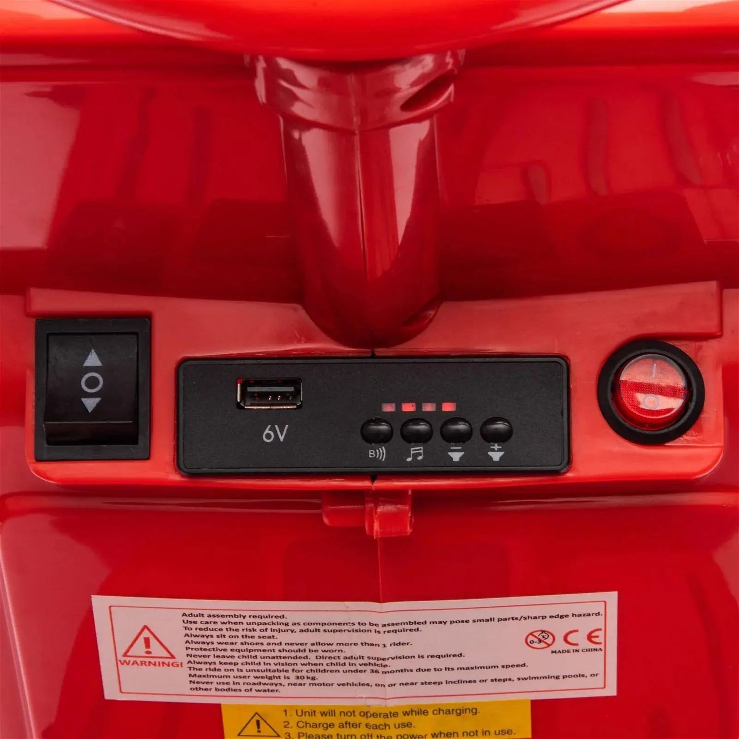 12V Vespa Electric Ride-On Scooter with LED Lights, Music