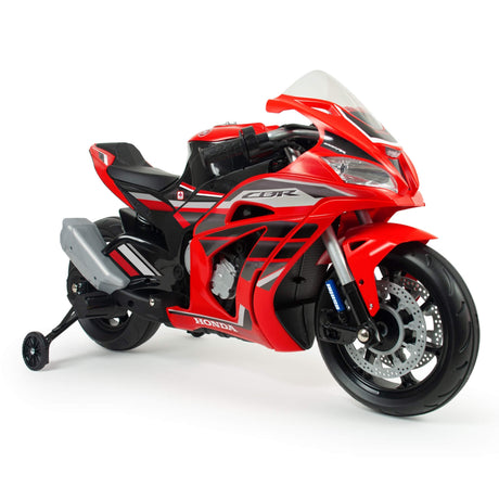 Red INJUSA 12V Honda CBR Official Sport Edition Ride On Bike/Motorcycle for Kids