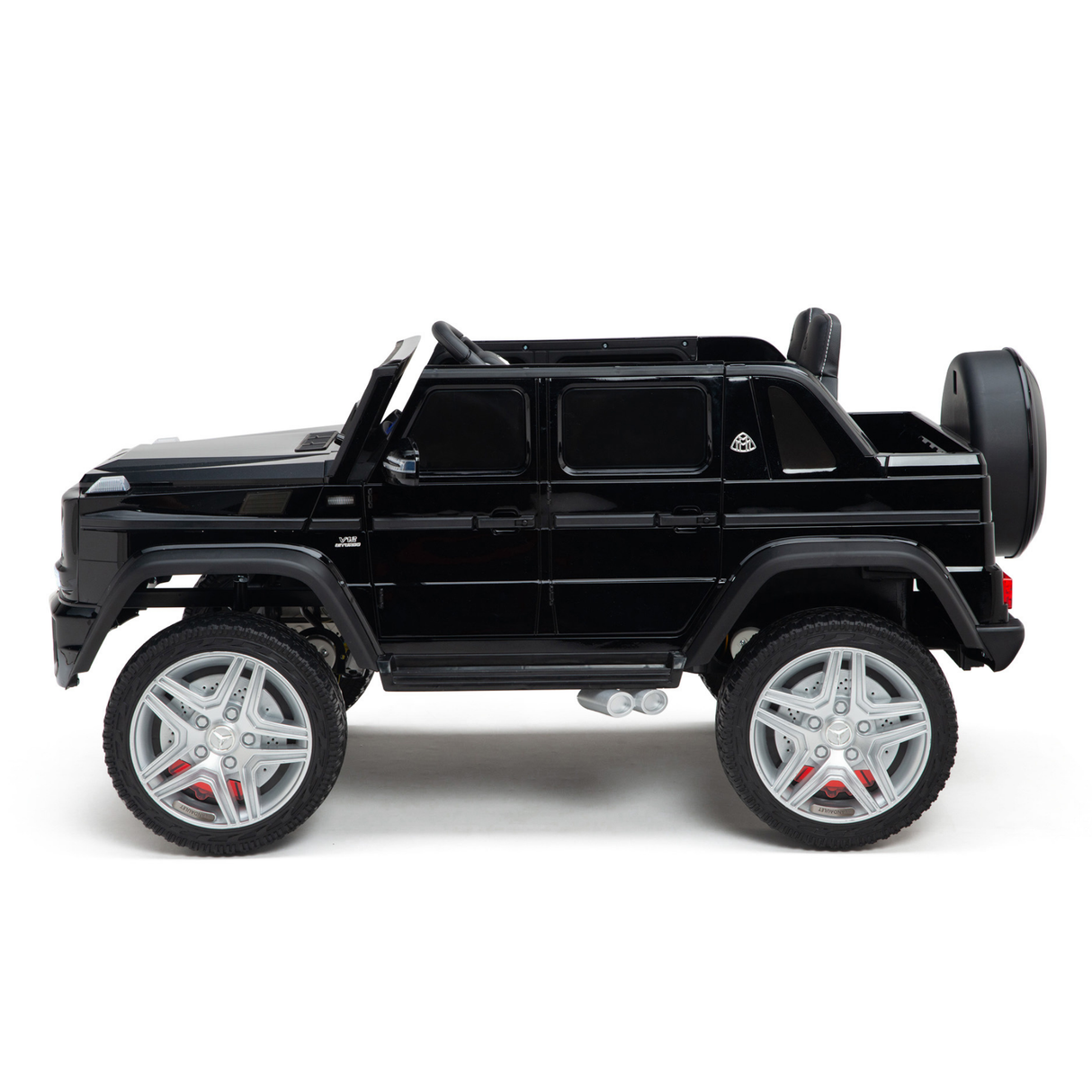 Black 12V Mercedes Benz Maybach G650s Kids 4X4 Ride on Car with Rubber Wheels, Remote