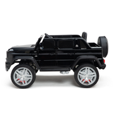 Black 12V Mercedes Benz Maybach G650s Kids 4X4 Ride on Car with Rubber Wheels, Remote