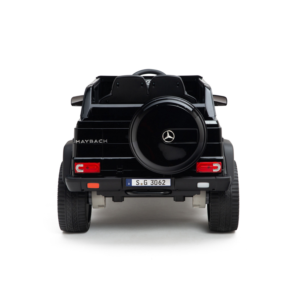 Black 12V Mercedes Benz Maybach G650s Kids 4X4 Ride on Car with Rubber Wheels, Remote