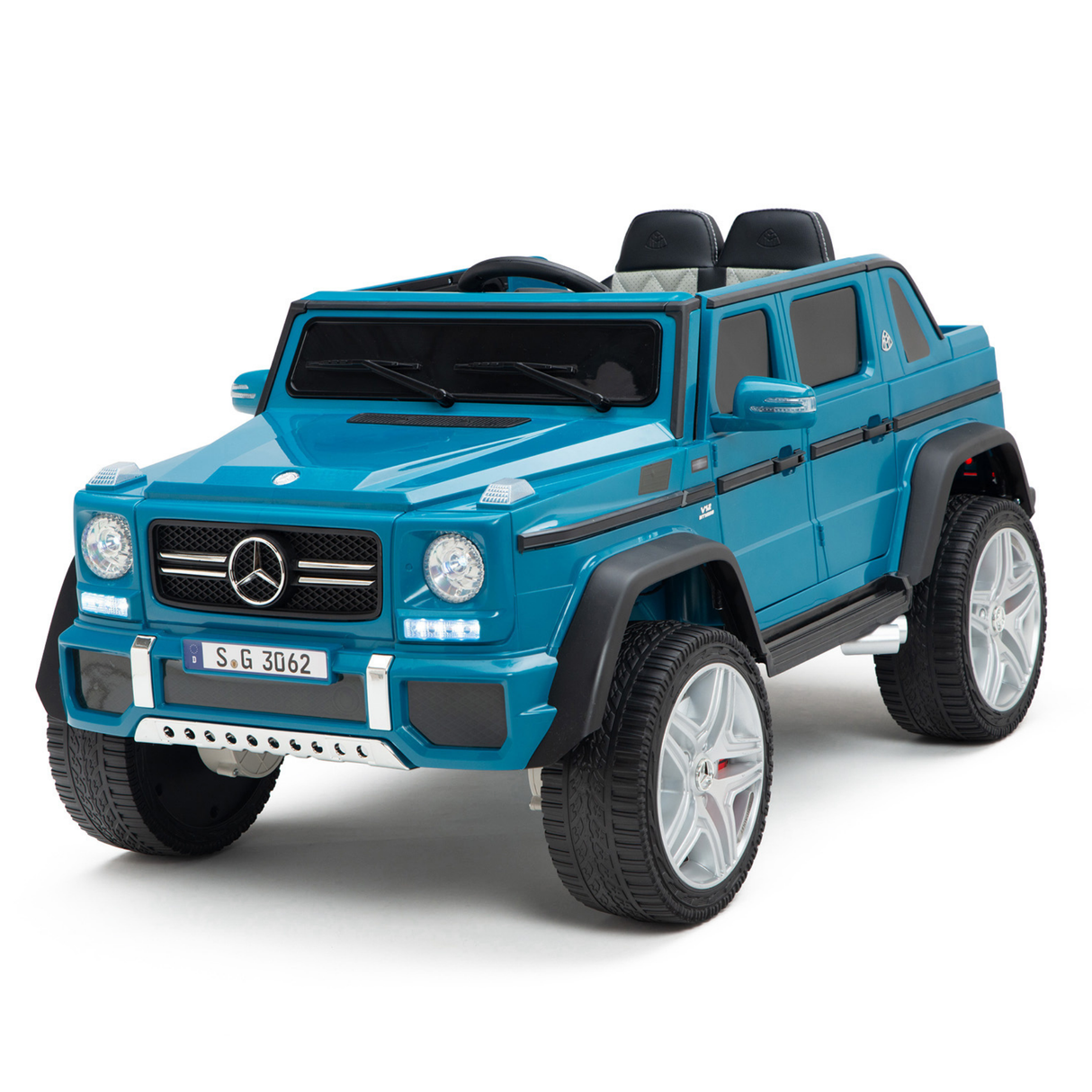 Blue 12V Mercedes Benz Maybach G650s Kids 4X4 Ride on Car with Rubber Wheels, Remote