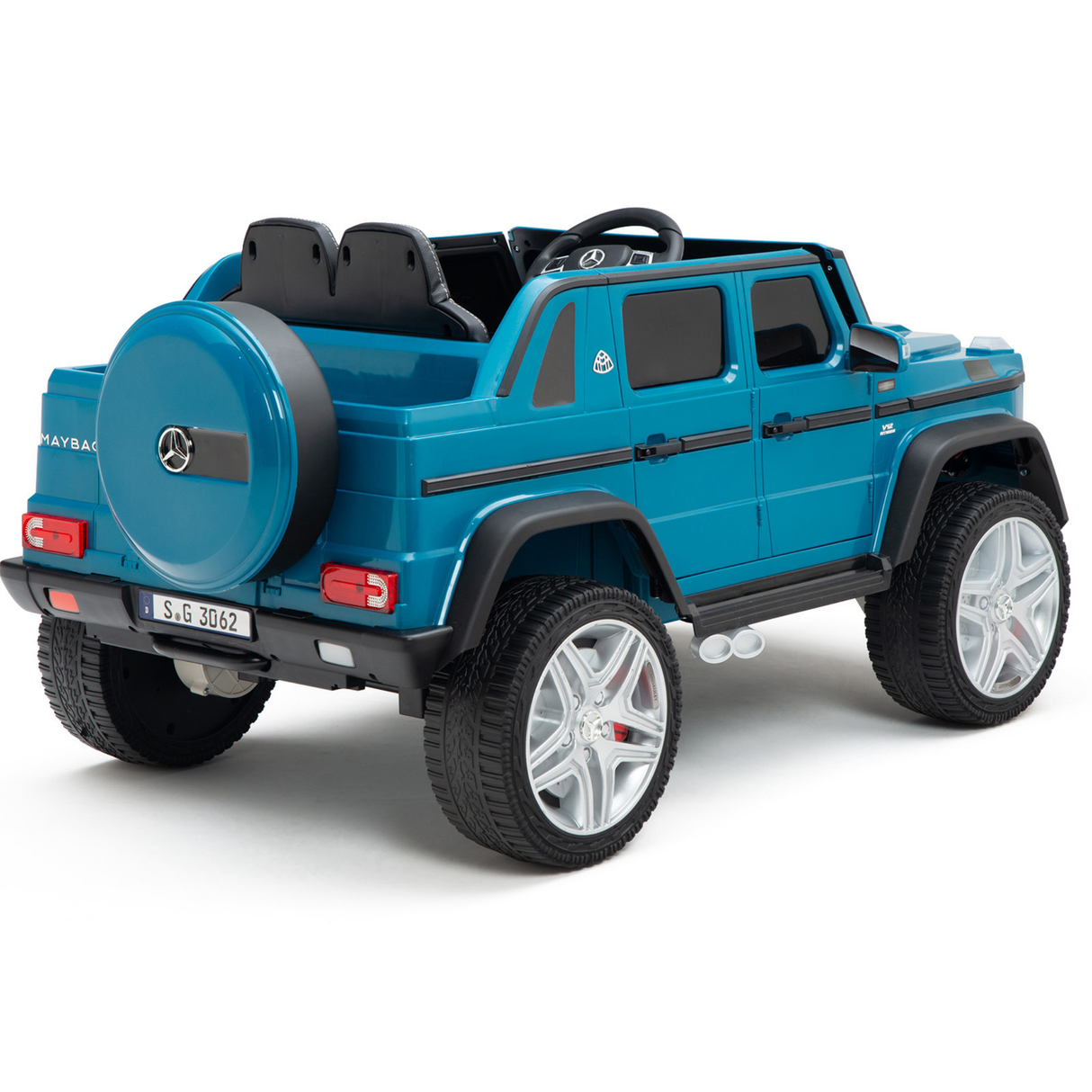 Blue 12V Mercedes Benz Maybach G650s Kids 4X4 Ride on Car with Rubber Wheels, Remote