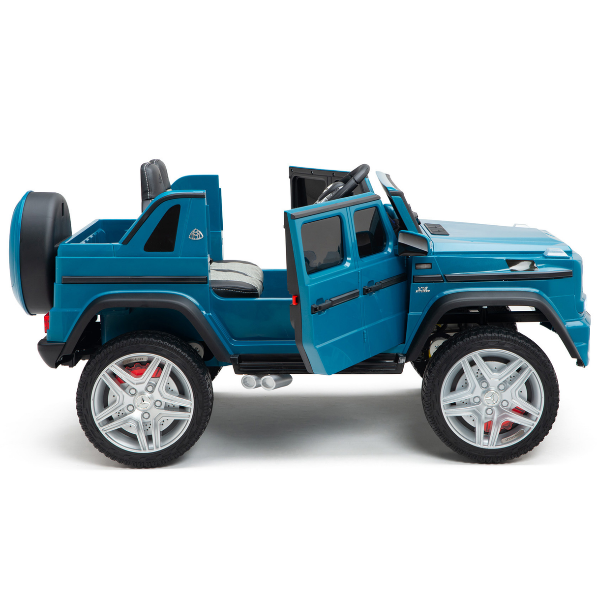 Blue 12V Mercedes Benz Maybach G650s Kids 4X4 Ride on Car with Rubber Wheels, Remote