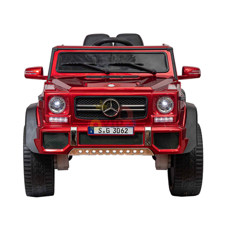 Burgundy Red 12V Mercedes Benz Maybach G650s Kids 4X4 Ride on Car with Rubber Wheels, Remote