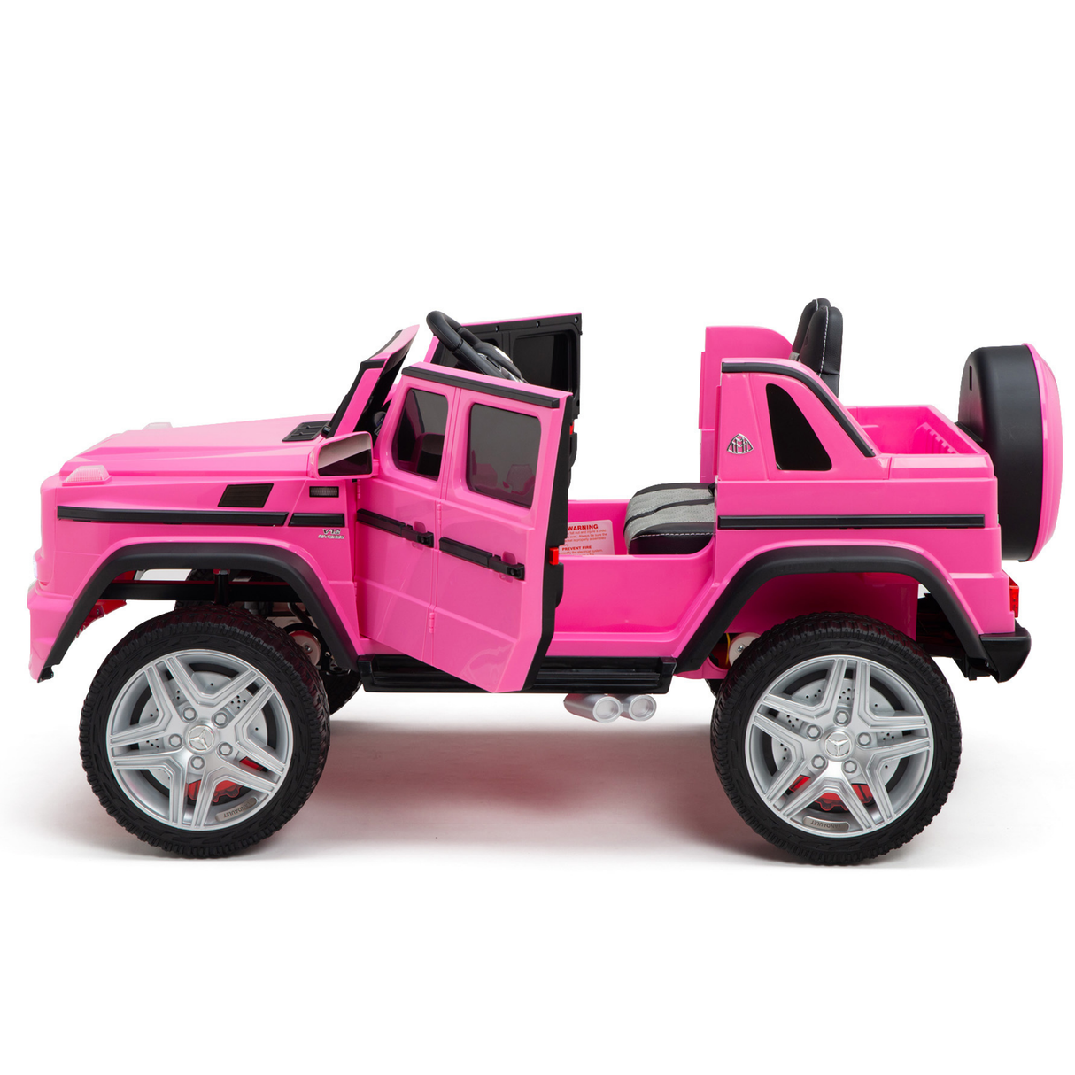 Pink 12V Mercedes Benz Maybach G650s Kids 4X4 Ride on Car with Rubber Wheels, Remote