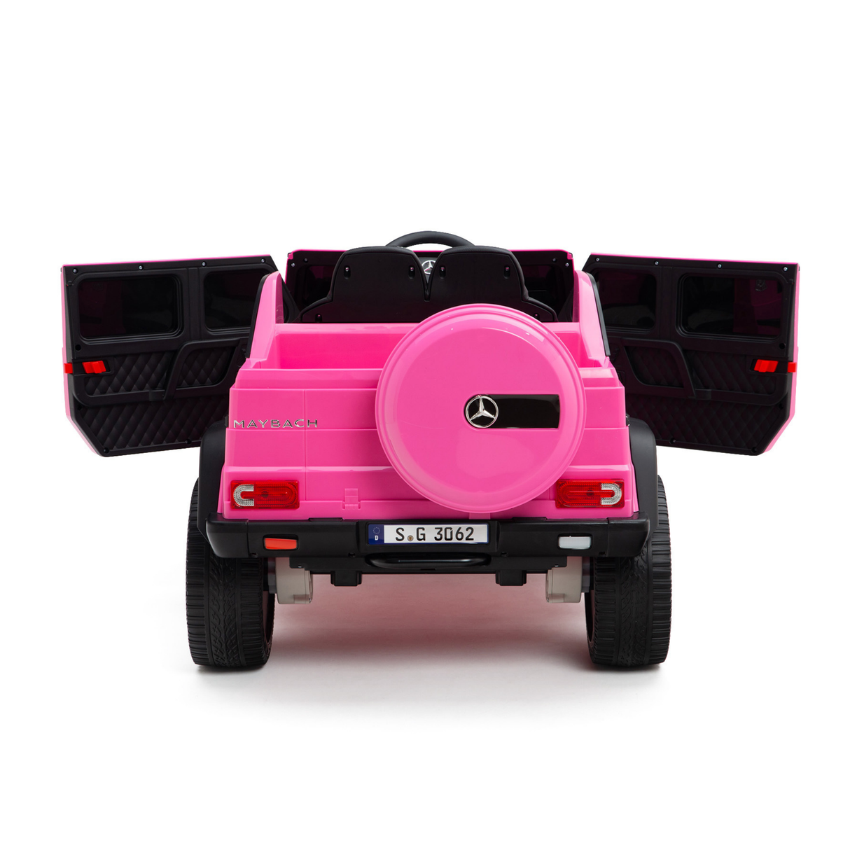 Pink 12V Mercedes Benz Maybach G650s Kids 4X4 Ride on Car with Rubber Wheels, Remote