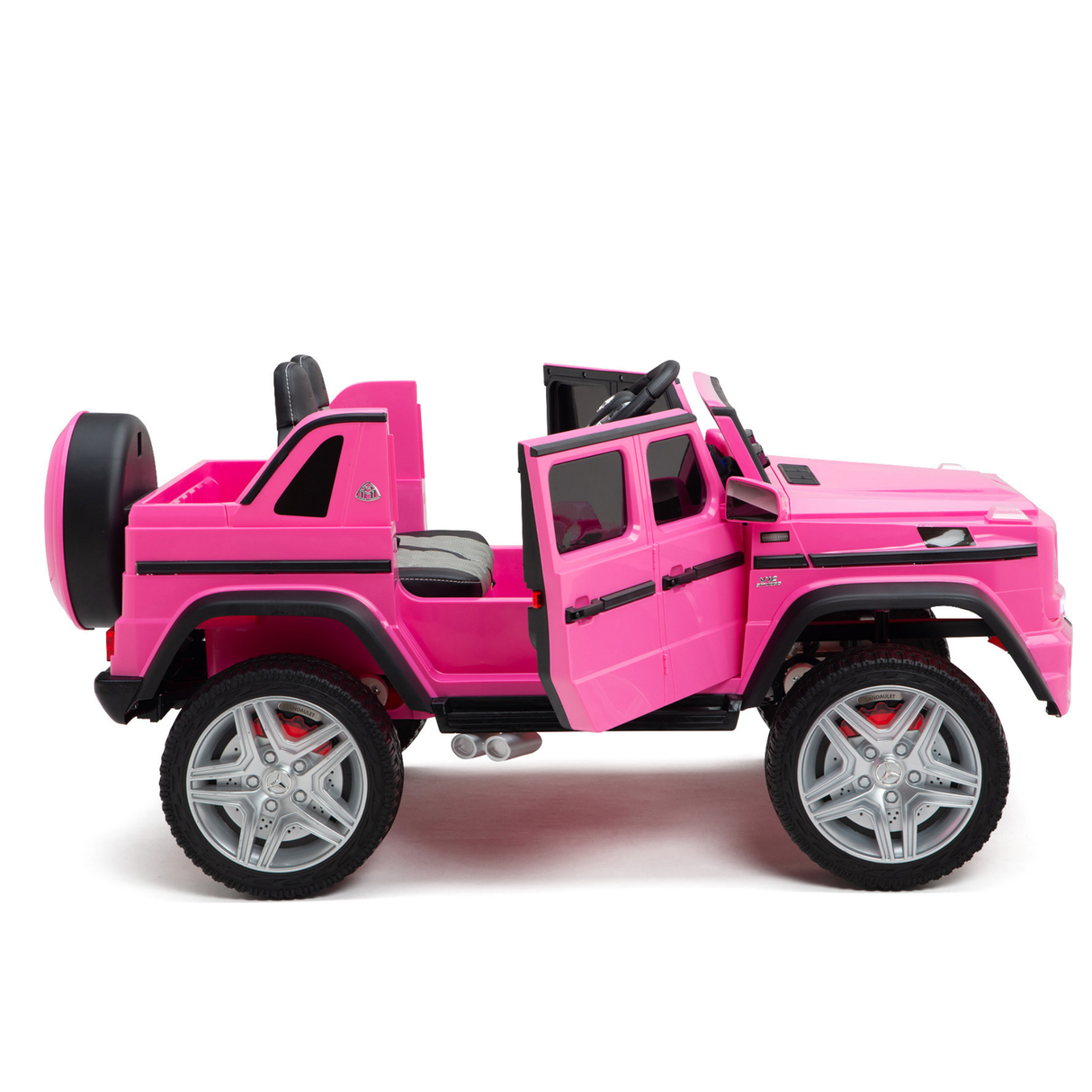 Pink 12V Mercedes Benz Maybach G650s Kids 4X4 Ride on Car with Rubber Wheels, Remote