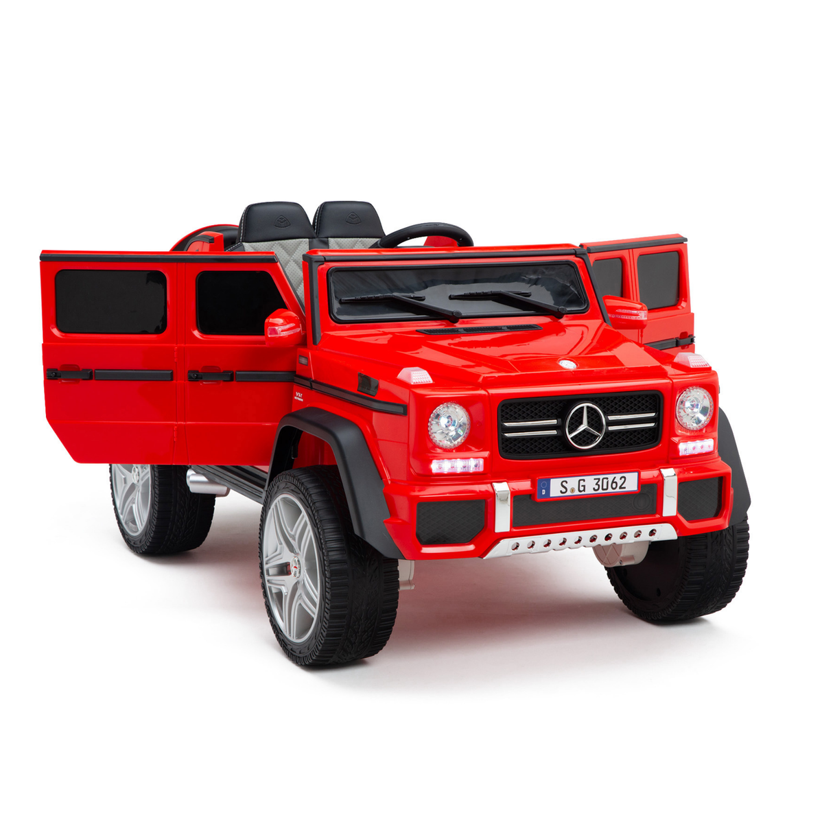 Red 12V Mercedes Benz Maybach G650s Kids 4X4 Ride on Car with Rubber Wheels, Remote