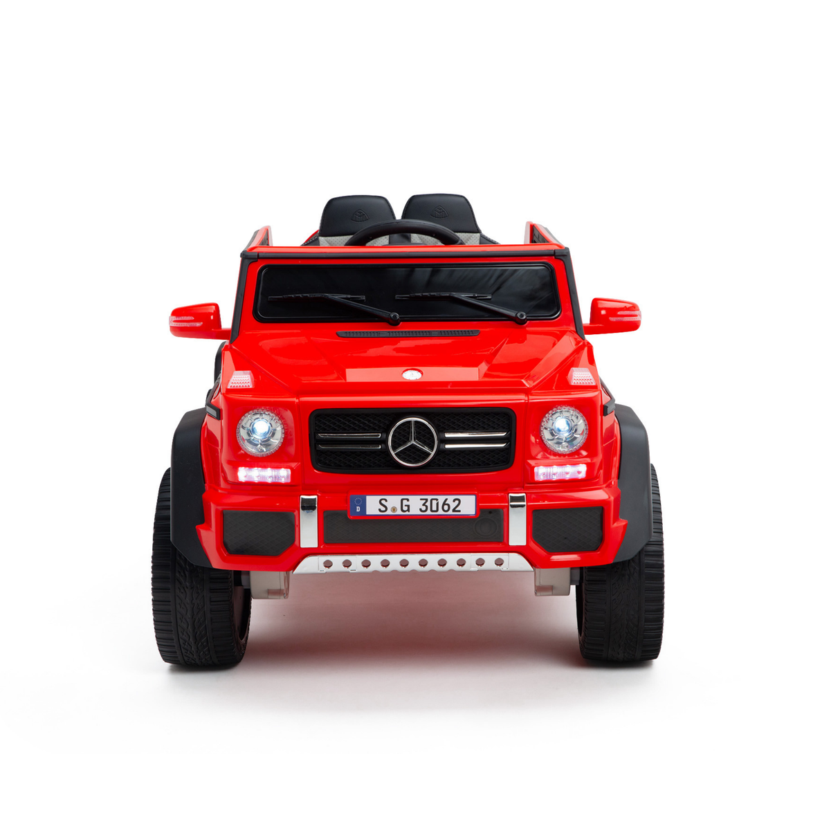 Red 12V Mercedes Benz Maybach G650s Kids 4X4 Ride on Car with Rubber Wheels, Remote