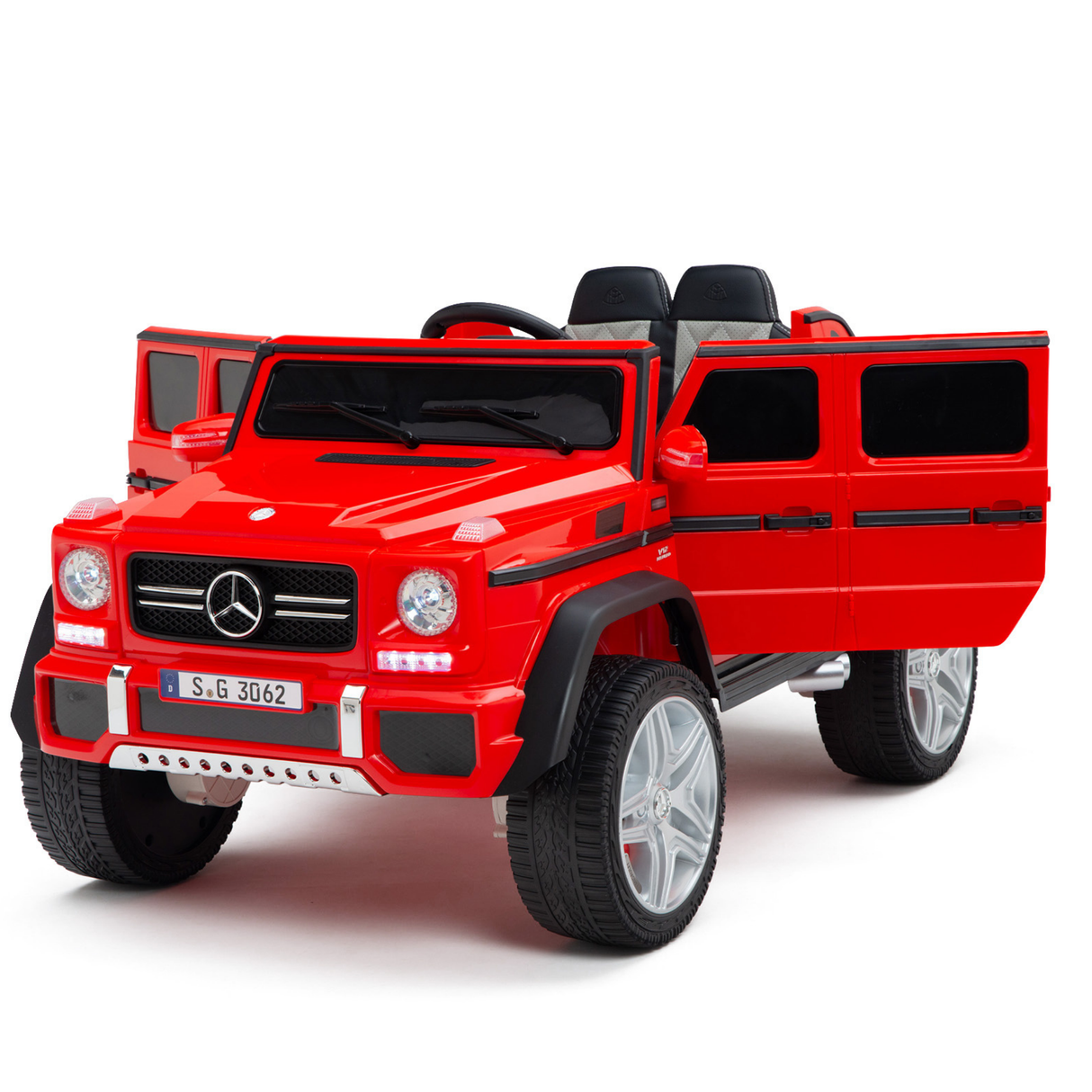 Red 12V Mercedes Benz Maybach G650s Kids 4X4 Ride on Car with Rubber Wheels, Remote