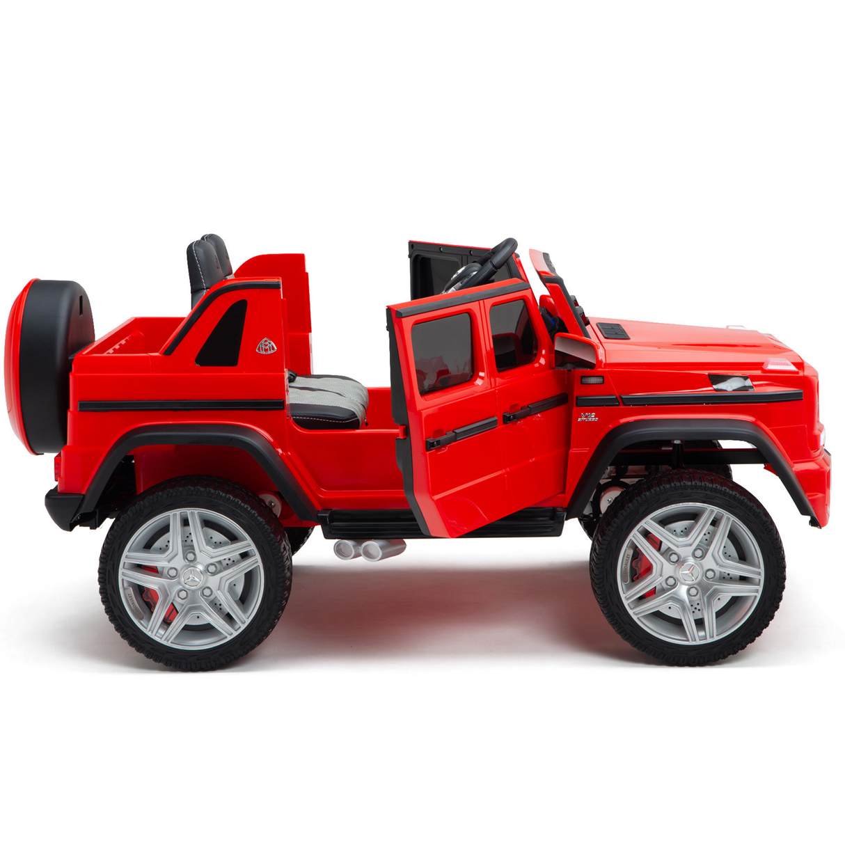 Red 12V Mercedes Benz Maybach G650s Kids 4X4 Ride on Car with Rubber Wheels, Remote