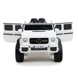 White 12V Mercedes Benz Maybach G650s Kids 4X4 Ride on Car with Rubber Wheels, Remote