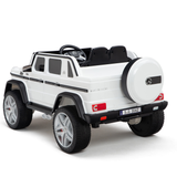 White 12V Mercedes Benz Maybach G650s Kids 4X4 Ride on Car with Rubber Wheels, Remote