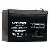 Explore the ExpertPower 12V 10Amp Battery, a black sealed lead acid battery with extended playtime for ride-on cars. Rated at 12V, 10Ah, and 20HR, it includes charging instructions and is made in China for dependable use.