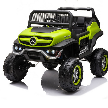 Green 12V/4X4 Official Mercedes Unimog Junior Ride On UTV, Remote Control