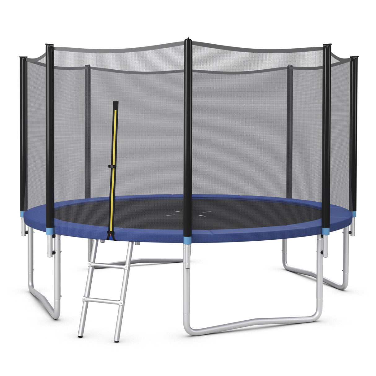8/10/12/14/15/16 Feet Outdoor Trampoline Bounce Combo with Safety Closure Net Ladder-14 ft