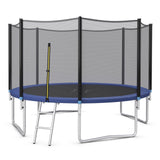 8/10/12/14/15/16 Feet Outdoor Trampoline Bounce Combo with Safety Closure Net Ladder-14 ft