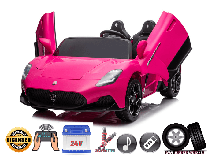 Pink 24V /105W Maserati MC20 Premium XXL Edition, 2-Seater Ride on