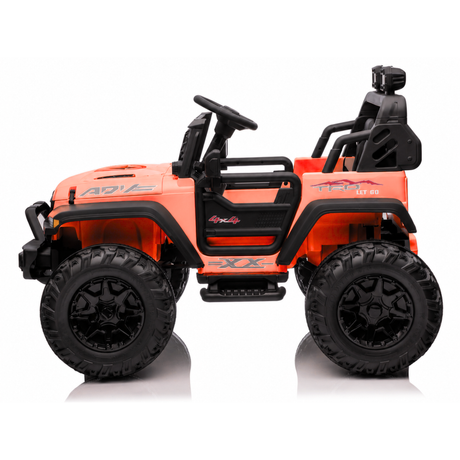 Orange 24V/2WD Xtreme Edition Ride on Truck, Eva Wheels and Leather Seats